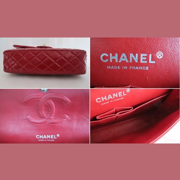 (SOLD) Chanel Red Medium Double Flap Bag - Picture 4 of 5